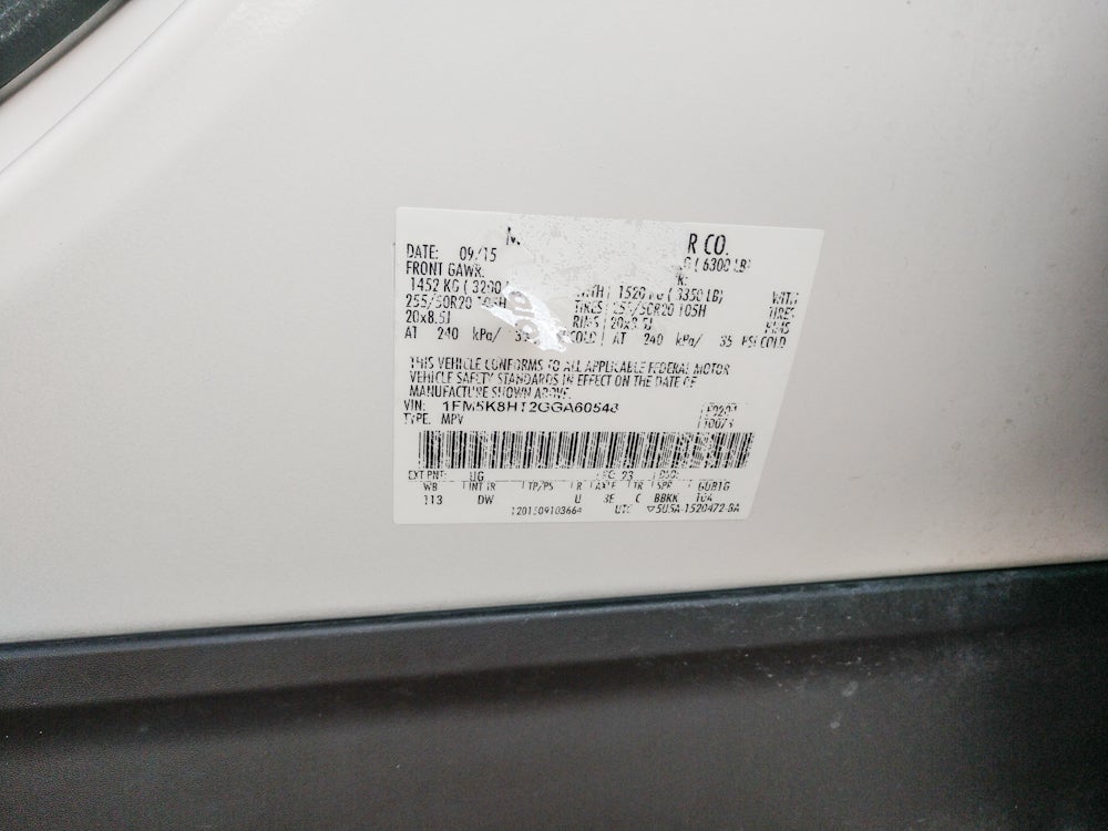 2016 Ford Explorer Platinum