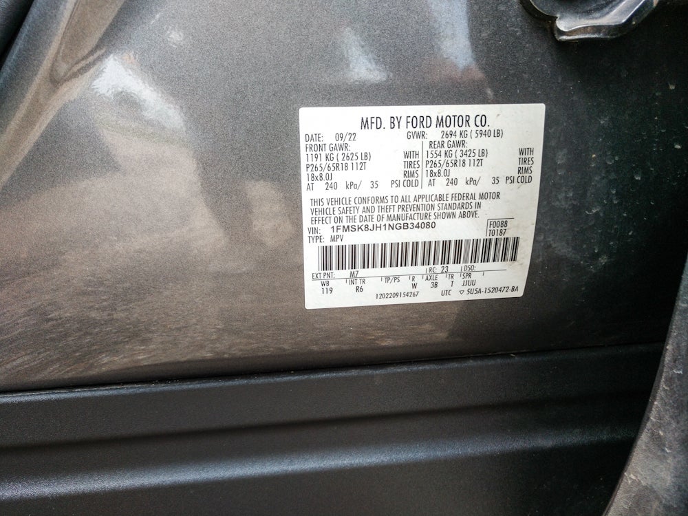 2022 Ford Explorer Timberline