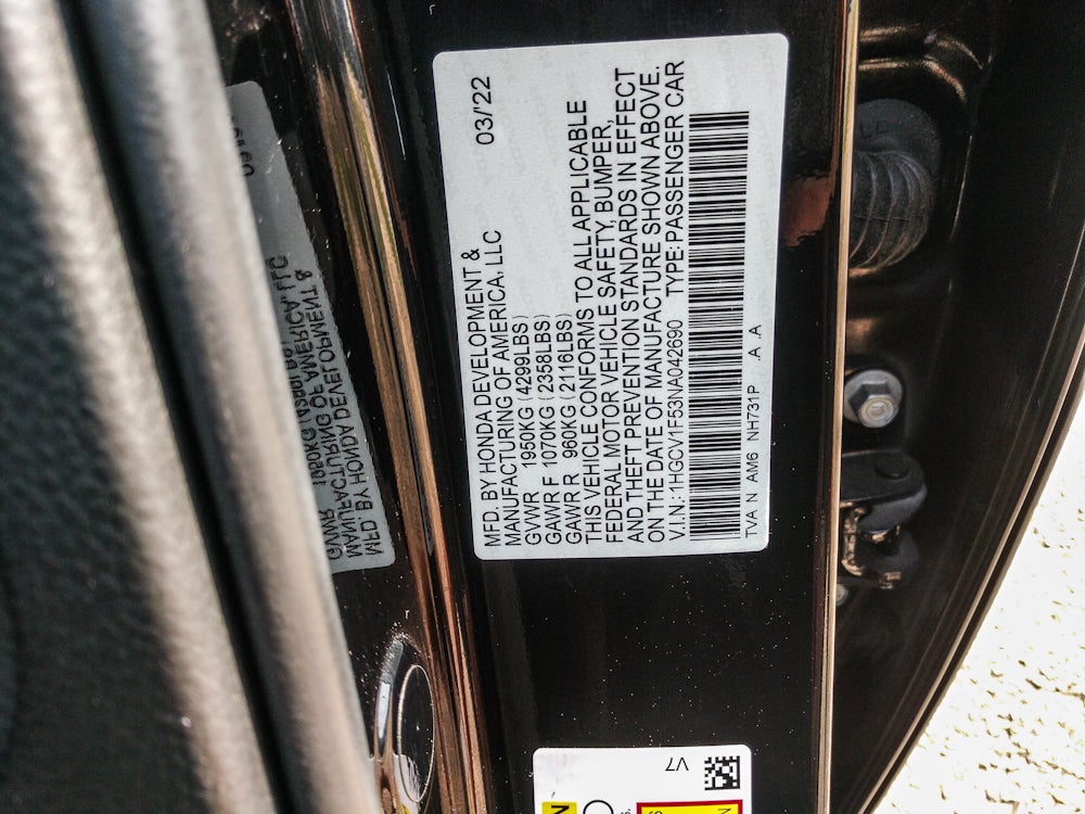 2022 Honda Accord EX-L
