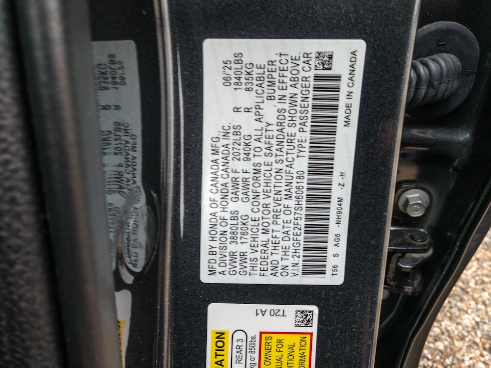 2025 Honda Civic Sport