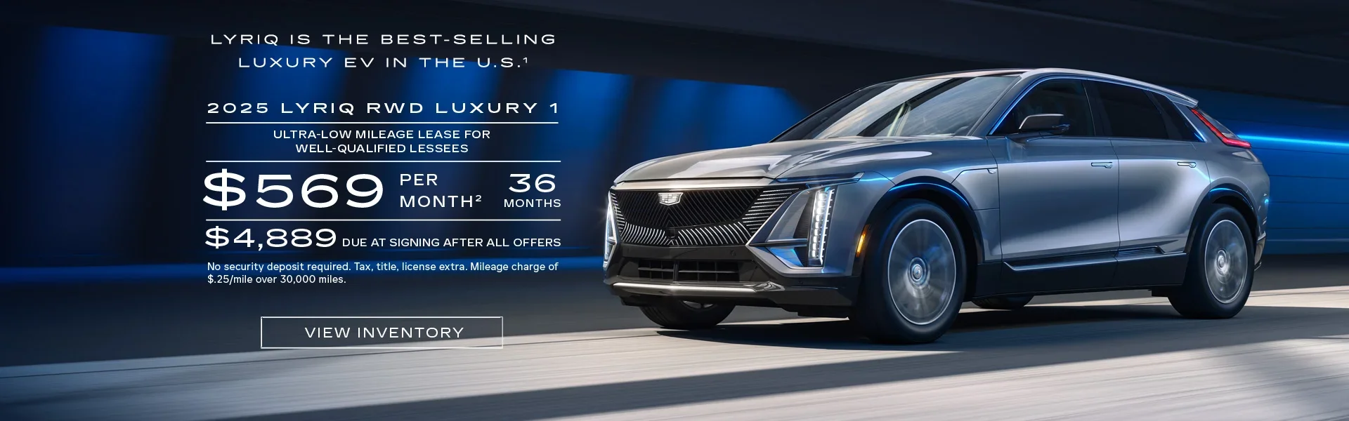 2025 Cadillac Lyriq RWD Lease Offer 