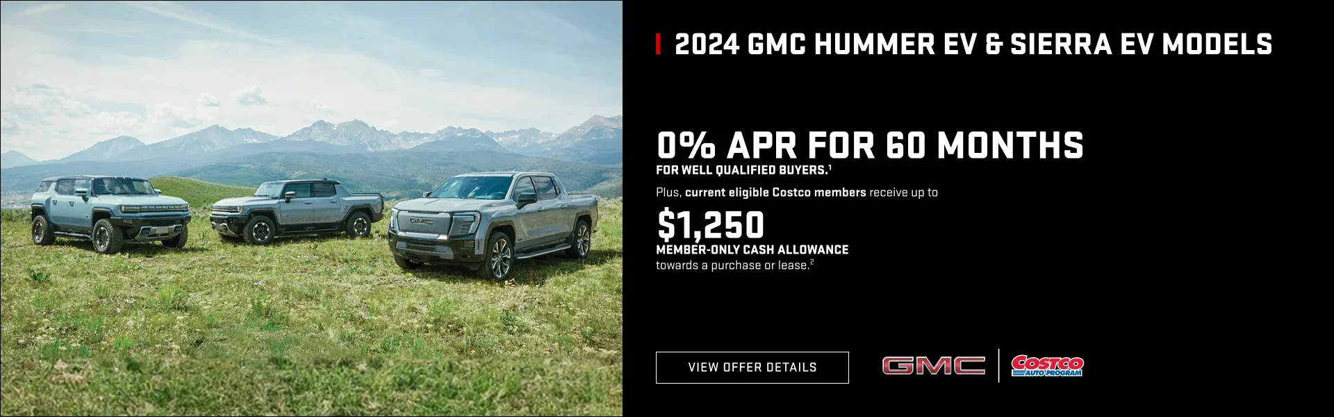 2024 GMC Hummer EV & Sierra EV Models - Costco APR offer