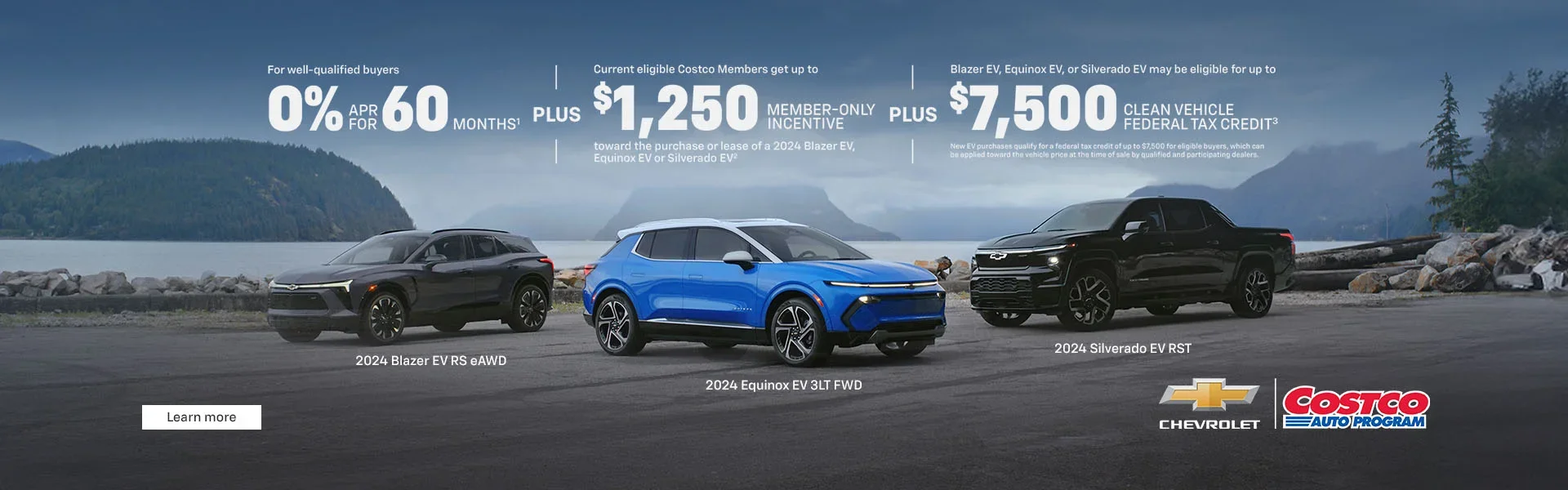 Chevrolet EV Costco APR and Member Only Incentive offer